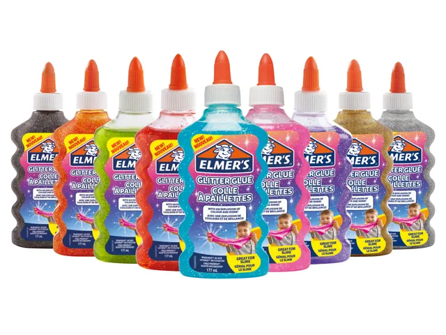 Kinderlijm Elmer's glitter zwart