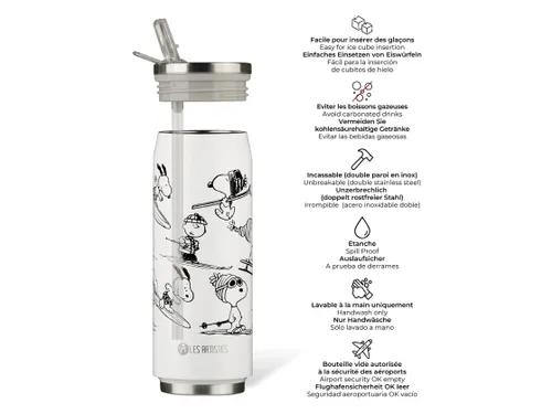 Thermosbeker Les Artistes Paris 500ml DIY creatieve set Snoopy