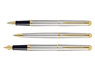 Vulpen Waterman Hémisphère Stainless Steel GT Fijn Blauwe inkt - 2