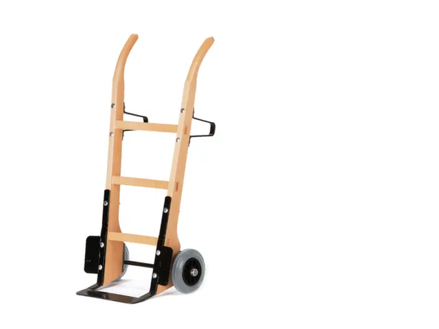 houten zakkensteekwagen,draagverm. 250kg,steekplaat BxD 370x140mm