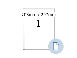 Etiket HERMA 8401 A4 EXPRESS 500 203x297mm wit 500stuks
