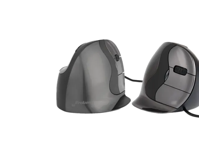 Evoluent D Ergonomische muis bedraad rechts Antraciet Medium