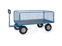 Handtrekwagen 6436P 750kg 1935x995mm draadgaas polyurethaan wielen