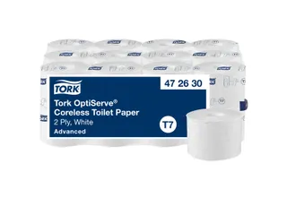 Tork 472630 OptiServe Hulsloos Toiletpapier T7 Advanced 2-laags 24 rol - 6