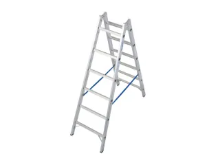Bokladder Dubbelzijdig Aluminium 1.79m 2x6 Sporten Alu Scharnieren - 1