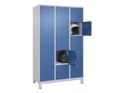 lockerkast,HxBxD 1950x1200x500mm,3x5vakken,vak B 400mm,cil.-slot