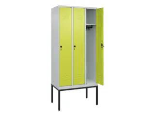 locker,HxBxD 2120x900x500mm,3vak,vak B 300mm,draaigrendel - 2