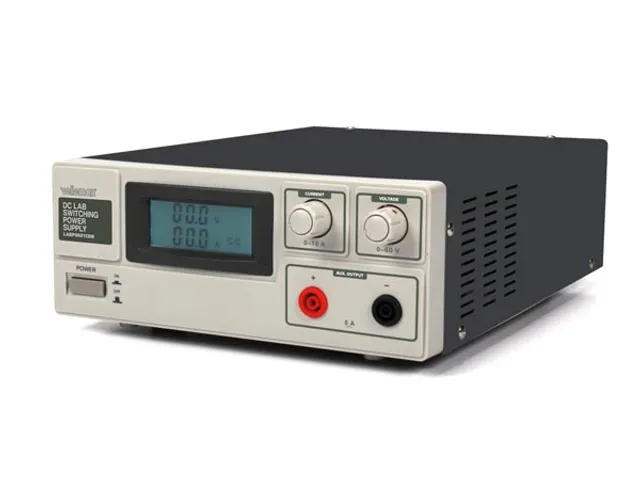 Schakelende DC-Labovoeding 0-60 Vdc / 0-15 A Max. Met Lcd-Display