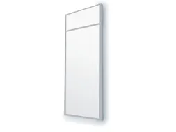 massieve wand,B 1200mm,wandkleur RAL7035,afdekprofielen RAL9010