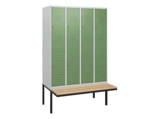 Dubbeldekse dekenkist,HxBxD 1950x1200x815mm,4x2vak.,vak B 300mm - 1