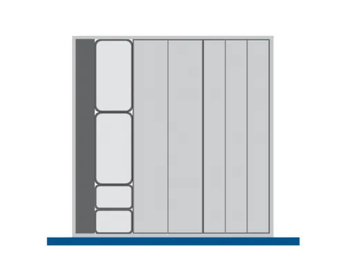 bak,5bakken/10bakwanden,BxD 525x525mm