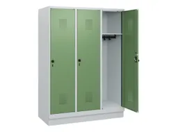 schoollocker,HxBxD 1630x1200x500mm,3vak,vak B 400mm,draaigrendel