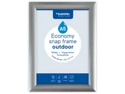 Europel Kliklijst Economy Outdoor A5 Zilver 25 mm waterdicht