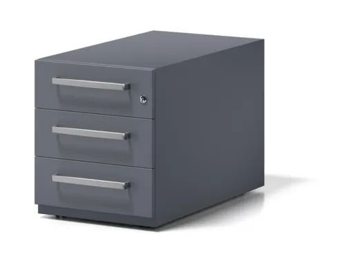 mobiel ladeblok,HxBxD 495x420x775mm,3lade(n),m. beugelgreep,cil.-slot
