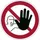 Vloermarkeringssticker Rood Wit Verboden Toegang 430mm
