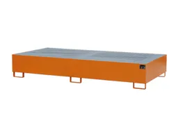 opvangbak,v. 2xIBC,opvangvol. 1000l,HxBxD 435x2650x1300mm,m. rooster