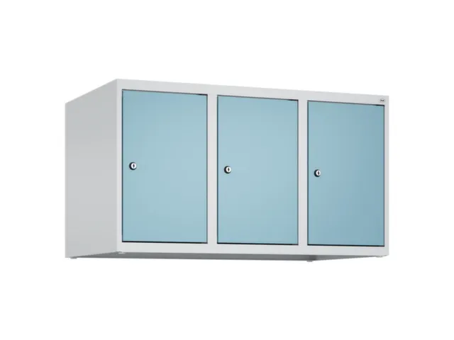 opzetkast,v. locker,3vak.,vak B 300mm,HxBxD 500x900x500mm,cilinderslot