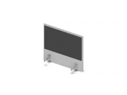 opzetpaneel bureau aanbouw zijkant MP-lichtgrijs antraciet 600mm