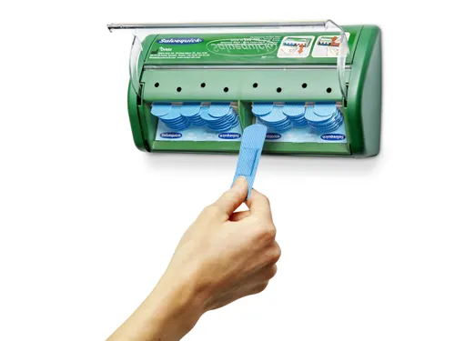 Salvequick 51030130 detecteerbare pleisterautomaat blauw