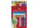 Crayon de couleur Faber-Castell 36 pces 2 lignes de 18 pces dans un et