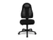 chaise de bureau pivotante,Mécan. synchrone,assise tissu noir