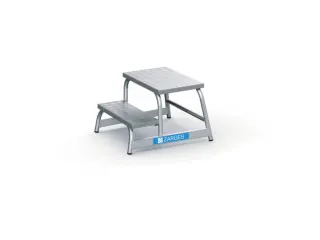 machine-opstapje bordes H 400mm 2treden aluminium - 3