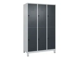 dubbeldekse locker,HxBxD 1950x1200x500mm,3x2vak.,vak B 400mm