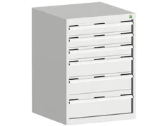 ladekast HxBxD 900x650x525mm 6laden romp RAL7035 front RAL7035