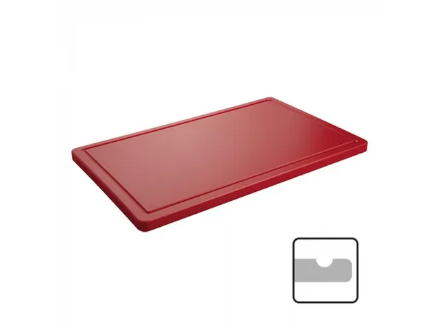 Caterchef HACCP Snijblad Rood met geul 60x35x2cm