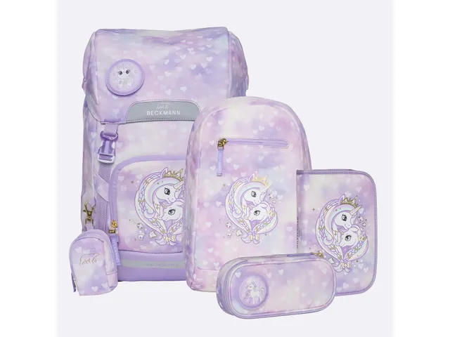 Schooltasset Beckmann Classic Maxi Unicorn Princess Purple 6dlg school