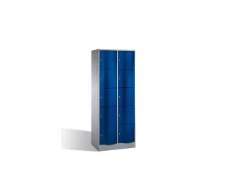 lockerkast,HxBxD 1950x770x640mm,2x5vakken,romp RAL7035,front RAL5010 - 3