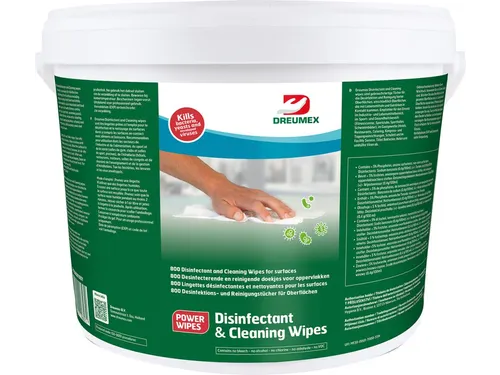 Dreumex Disinfectant & Cleaning Desinfectiedoekjes emmer 800 stuks wit
