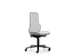 Siège d'atelier assise 450-620mm Méc. Synchrone Bande Flexible Grise