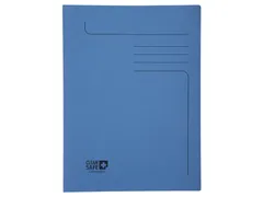 Dossiermap Exacompta Clean'Safe 2kleppen blauw 5 stuks