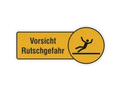 aanwijzingsbord,Pas op! Slipgevaar,PVC,om te verlijmen,HxB 130x300mm