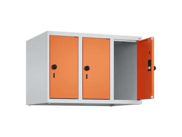 opzetkast,v. locker,3vak.,vak B 250mm,HxBxD 500x750x500mm,vleugeldeur