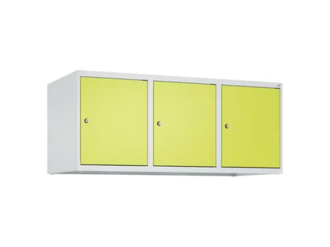 opzetkast,v. locker,3vak.,vak B 400mm,HxBxD 500x1200x500mm,vleugeldeur