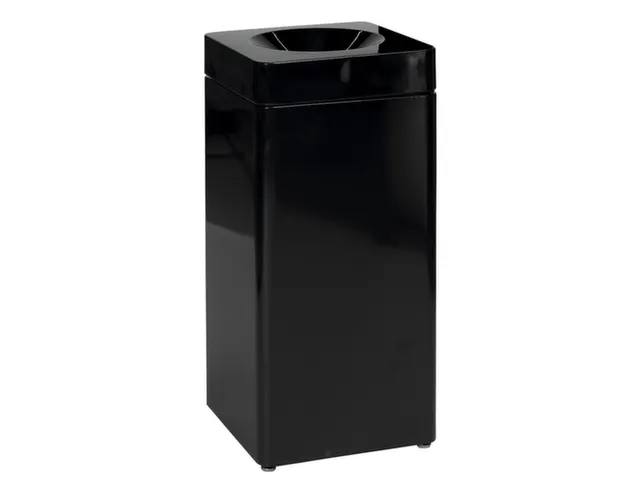 afvalbak,zelfblussend,40l,HxBxD 760x350x350mm,kop zwart