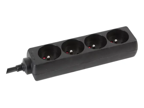 4-Voudige Stekkerdoos Met Krimpkous - 3G2.5 - 5m - Penaarde