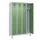 locker voor scheiding van kleding,HxBxD 1950x1200x500mm,4vak