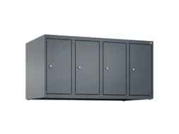 opzetkast,v. locker,4vak.,vak B 250mm,HxBxD 500x1000x500mm,vleugeldeur