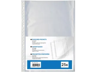 Geperforeerde showtas A4 23-gaatsperforatie 0.08mm pak van 25 stuks - 2