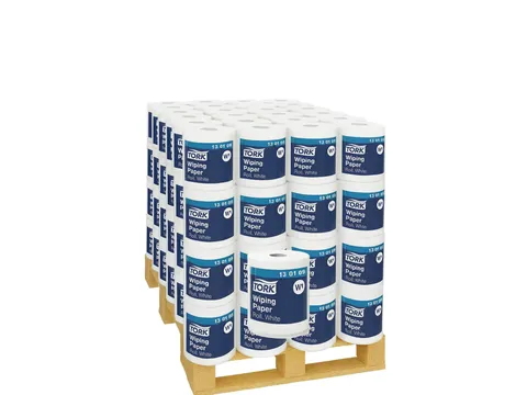 Poetspapier Tork W1 Advanced 1-laags 1180m wit 130109 Pallet