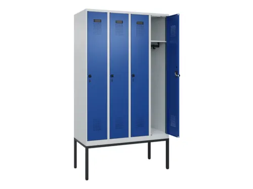locker,HxBxD 2120x1200x500mm,4vak,vak B 300mm,draaigrendel