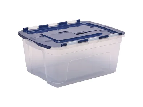 Opbergbox 45 Liter Transparant Blauw
