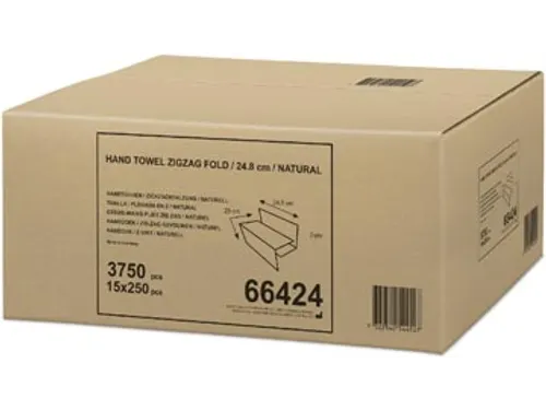 Handdoek ZZ-vouw Natural 3.750 stuks