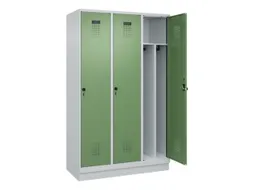 locker voor scheiding van kleding,HxBxD 1950x1200x500mm,3vak