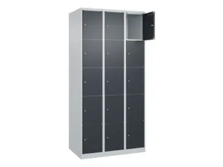 lockerkast,HxBxD 1850x900x500mm,3x5vakken,vak B 300mm,cil.-slot - 1