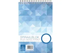 kopspiraalblok A5 70 gr gelijnd 200 bladzijden