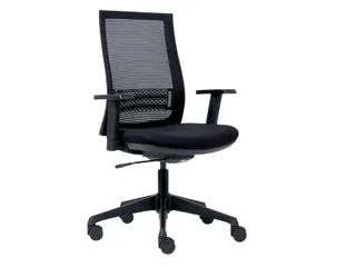 Bureaustoel Euroseats Canillo 002 Zwart Net - 1